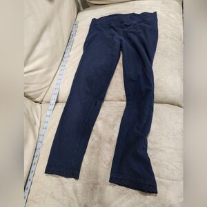 Arizona Jean Y2K Black Lace Bottom Capri Leggings Size M